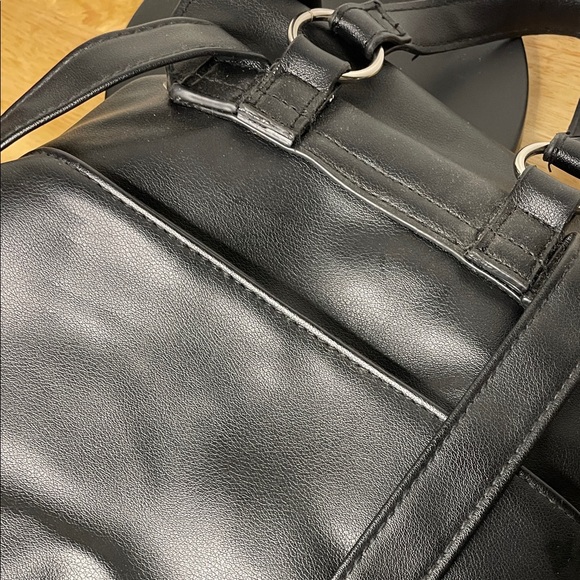 Christian Siriano Black Leather Backpack - Picture 6 of 9